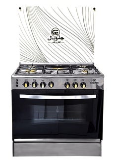 GLOBAL Freestanding Gas Cooker  Classic - 5 Brass Burners - Fully Stainless steel -Brass burner- Van - 60*80 Cm  - Image 2