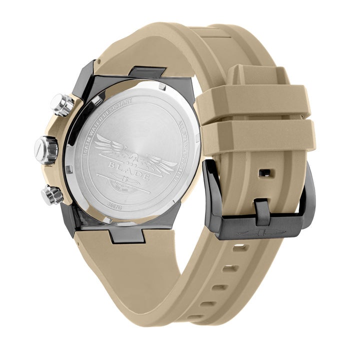 BLADE Swift Desert 3667G5AGD SS & Silicone Strap Multifunction Men's Watch - Image 4