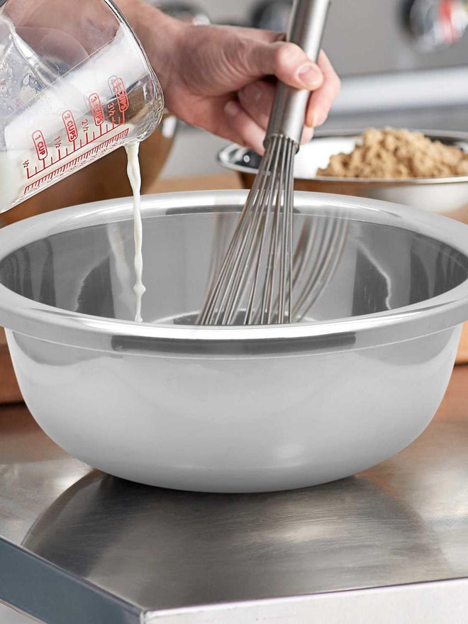 RAJ Stainless Steel Silver Touch Mixing Bowl 60cm - Image 4