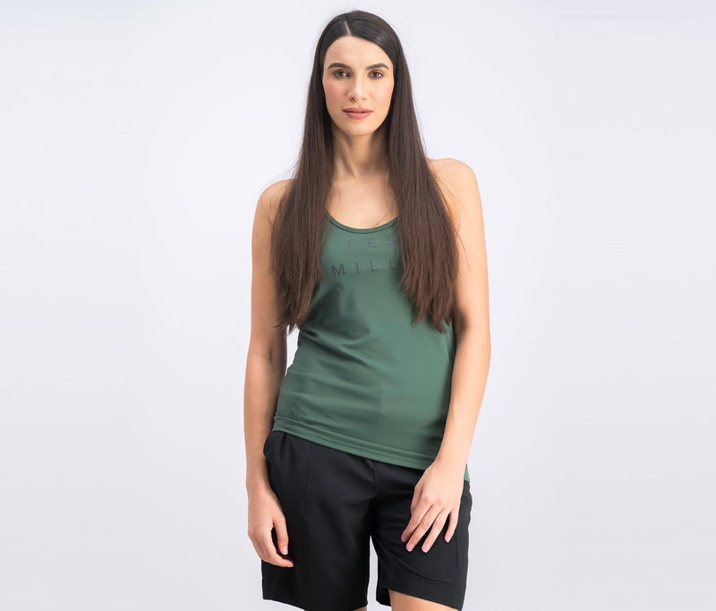 Reebok Women Les Mills Top, Olive  - Image 1