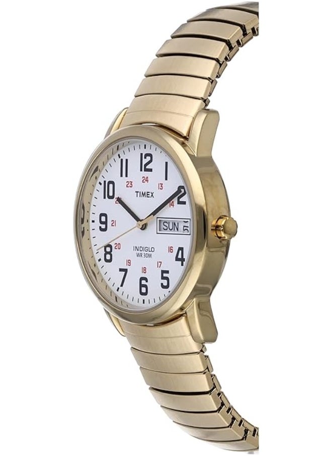 TIMEX Timex Men's Easy Reader Watch Gold-Tone/Gold-Tone/White/B/35mm  - Image 2
