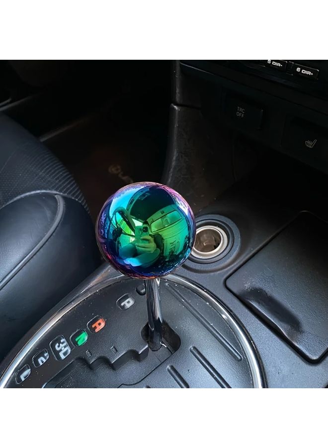 Blue Heavy Duty Aluminum Alloy Round Universal Gear Shift Knob For Car Manual Modification - Image 5