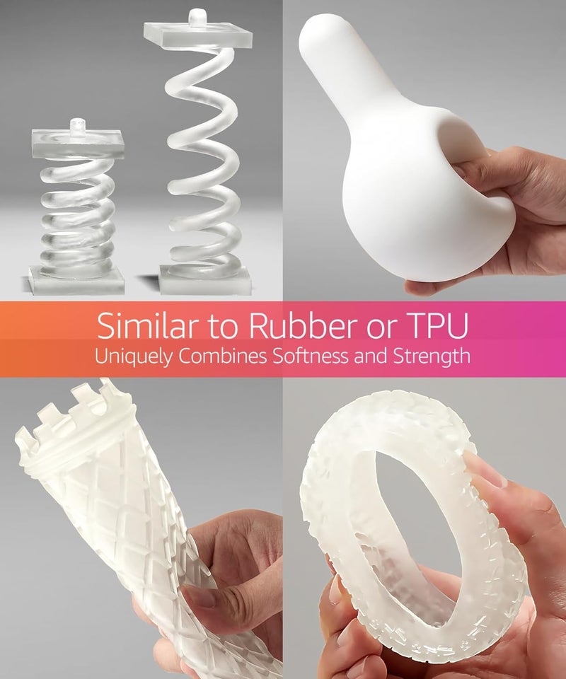 3DMaterials Superflex 3D Printer Resin, Softness 80A Simulating Flexible Rubber, Made in Korea by (500g, Clear) - Image 5