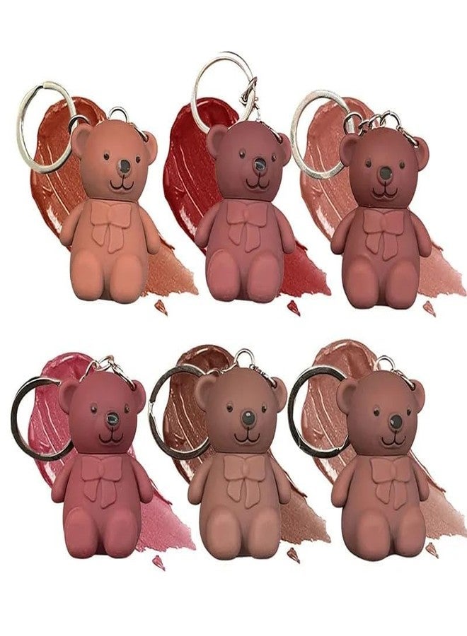 Ruby Face Rubyface Strokes Cookie bear Lip Mud Matte Lipstick | 6 Pcs Velvet Matte Liquid Lipstick set | Long-Lasting | Non-Sticky | Trendy Lipsticks for Women Girls | 6 x 4ml Multicolour - Image 1