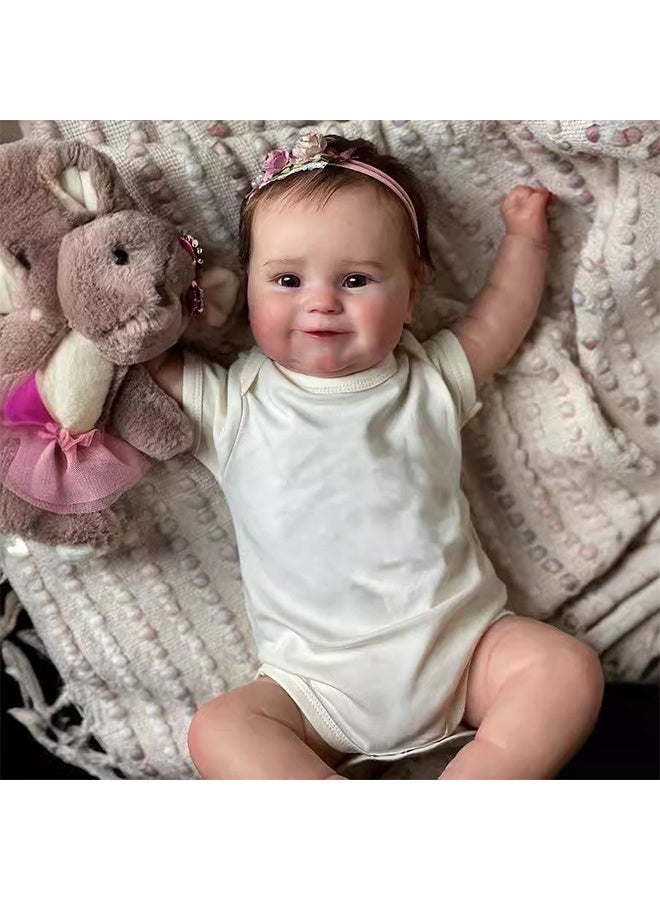 بيوينتي دمية الطفل المولودة من جديد 20 بوصة واقعية دميات الطفل حديث الولادة - وزن الحياة مع بنات دمية السيليكون الناعمة مع لعبة فاخرة وملابس دمية لسن 3+ - Image 1