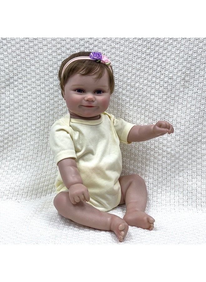 بيوينتي دمية الطفل المولودة من جديد 20 بوصة واقعية دميات الطفل حديث الولادة - وزن الحياة مع بنات دمية السيليكون الناعمة مع لعبة فاخرة وملابس دمية لسن 3+ - Image 5