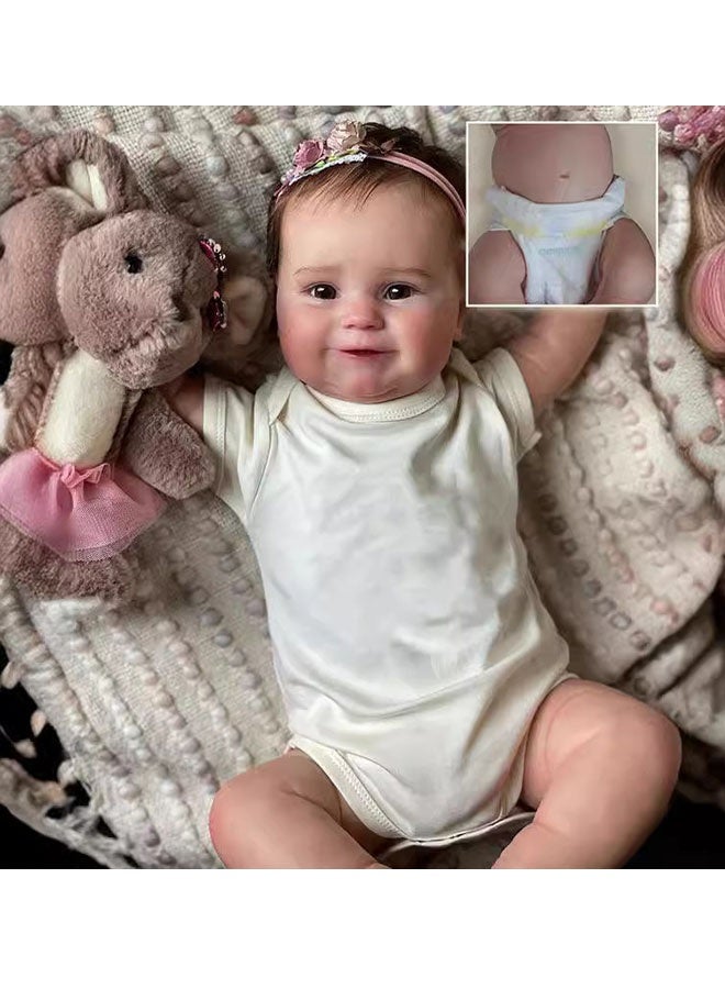 Beauenty Reborn Baby Doll 20 inch Realistic Newborn Baby Dolls - Lifelike Weighted with Soft Silicone Doll Girls with Plush Toy & Doll Clothes for Age 3+ - Image 3