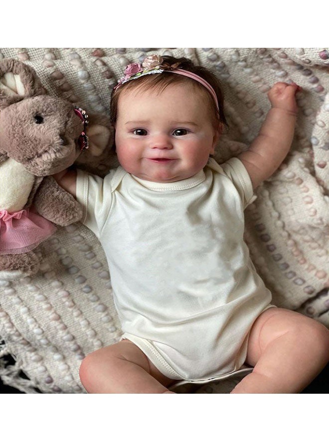 Beauenty Reborn Baby Doll 20 inch Realistic Newborn Baby Dolls - Lifelike Weighted with Soft Silicone Doll Girls with Plush Toy & Doll Clothes for Age 3+ - Image 2