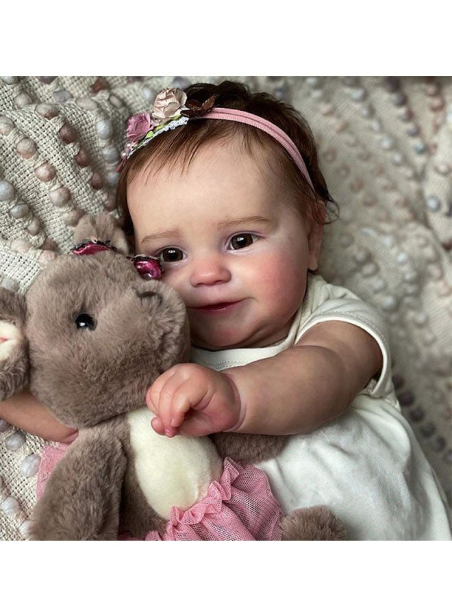 Beauenty Reborn Baby Doll 20 inch Realistic Newborn Baby Dolls - Lifelike Weighted with Soft Silicone Doll Girls with Plush Toy & Doll Clothes for Age 3+ - Image 4