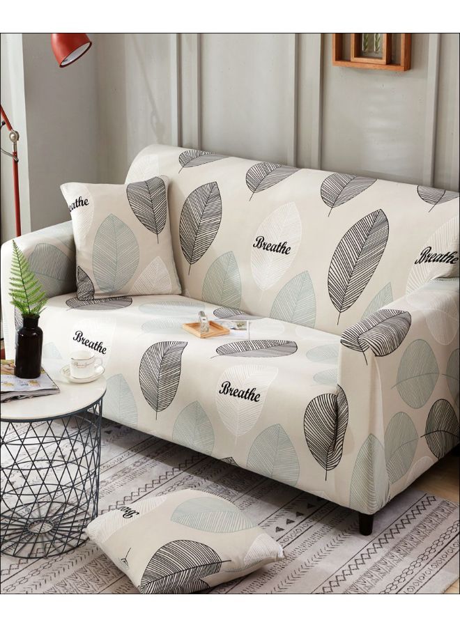 نيبمينينت غطاء أريكة كتاني للمنزل مريح وبتصميم رعوي بيج 145x185سم