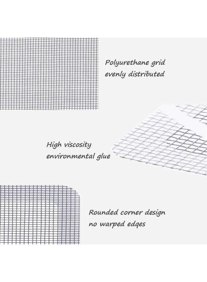 Beauenty 12 Pcs Window Door Mesh Screen Patch Repair Kit Window Mesh Mesh Repair Patch Stickers Self Adhesive Window Mosquito Net Patches Inner Hole Anti-Mosquito Net (3.94 x 3.94 inches)  - Image 4
