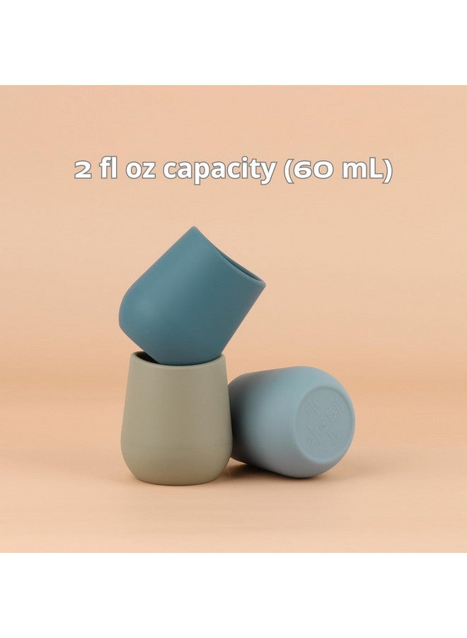 Mintlyfe Silicone Baby Cups for 6-12 Months Infants, Silicone Tiny Cups Open Training Cup for Baby Led Weaning, 2 Pack (Color 1) - Image 5