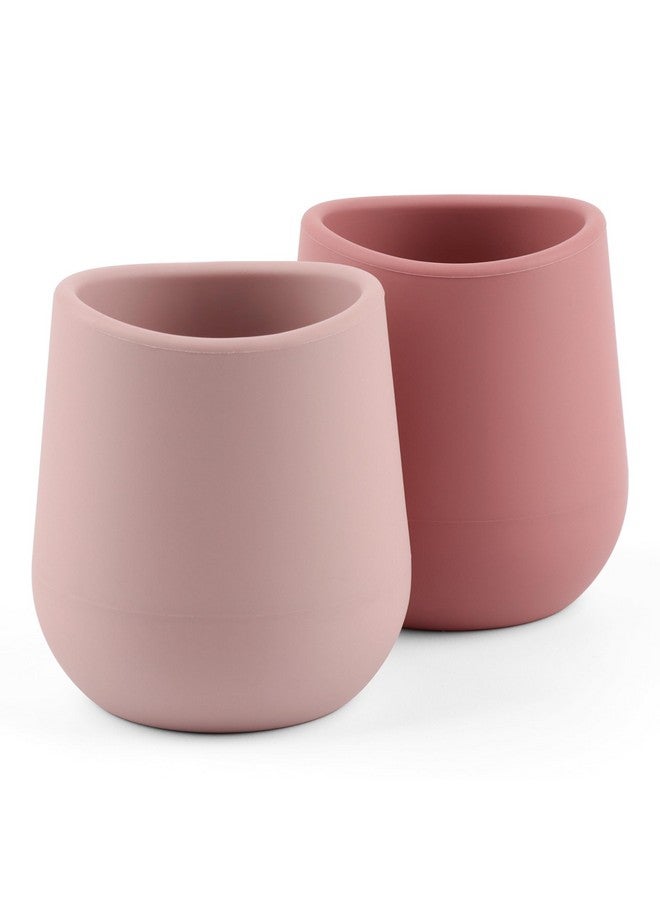 Mintlyfe Silicone Baby Cups for 6-12 Months Infants, Silicone Tiny Cups Open Training Cup for Baby Led Weaning, 2 Pack (Color 1) - Image 1