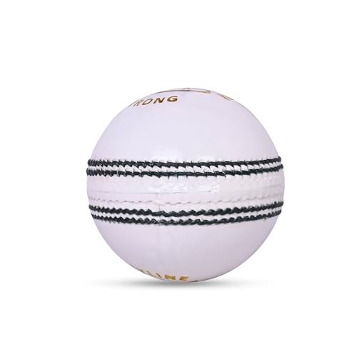 BOXCO Skyline Hand Made Four Piece Cricket Leather Ball for Club, T20, One Day, Test Cricket Matches (Pack of 6) (White) - Image 4