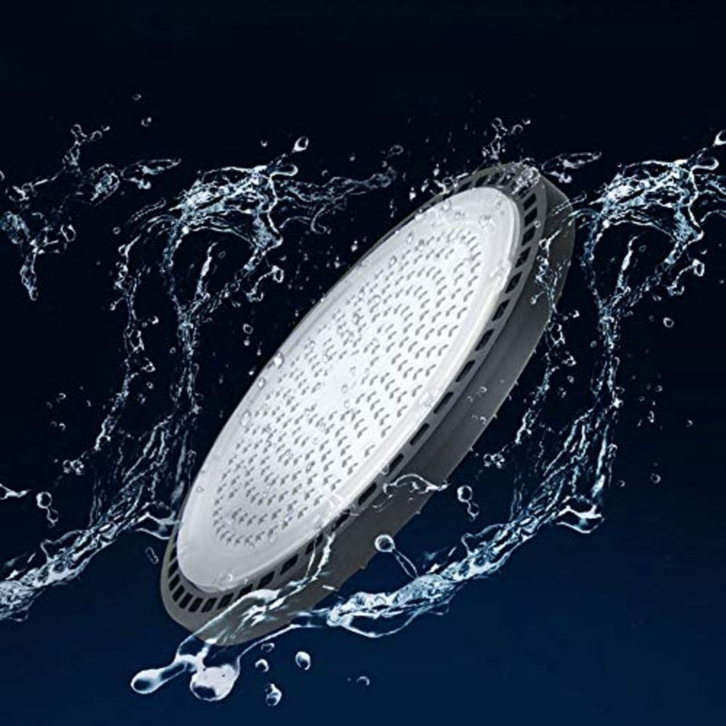 LED downlight UFO LED High Bay Lights Ultra-thin Garage Light Lens Beam Angle Cover Industrial Lamp Commercial Area Lighting Fixture for Workshop Factory Hall Warehouse Shop Area Size:200W - Image 5