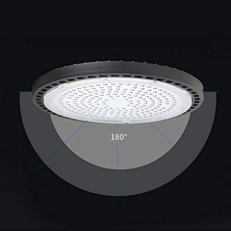 LED downlight UFO LED High Bay Lights Ultra-thin Garage Light Lens Beam Angle Cover Industrial Lamp Commercial Area Lighting Fixture for Workshop Factory Hall Warehouse Shop Area Size:200W - Image 3