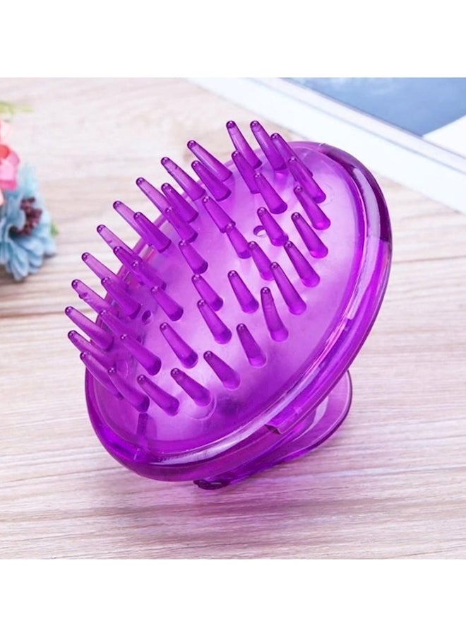 إسكدنيا فرشاة من السيليكون لتدليك الشعر بالشامبو أرجواني - Image 3