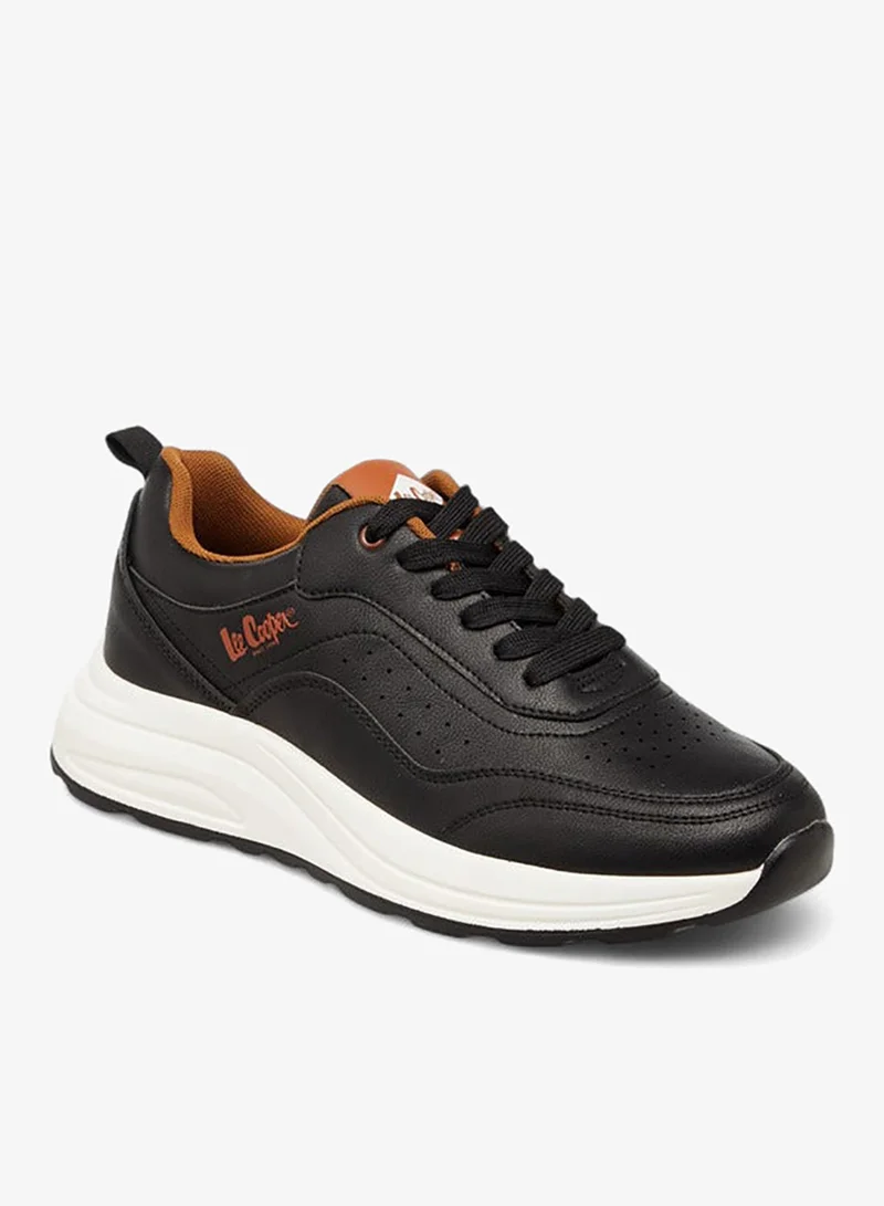 Lee Cooper Men's Perforated Panelled Lace-Up Sneakers