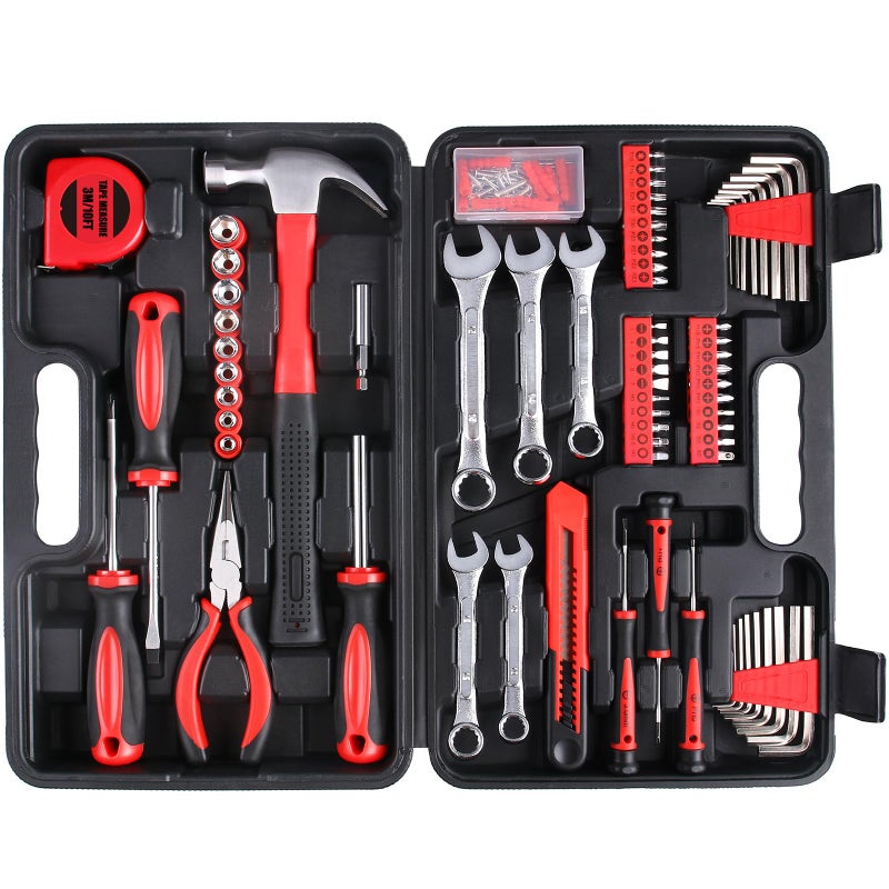WINNER 175-Piece Multi-Purpose Automotive and Household Tool Kit in Toolbox Storage Case, Perfect for General Home and Auto Repairs, House DIY Project, Garage, Car, Travel Emergency, Housewarming Gift - Image 2
