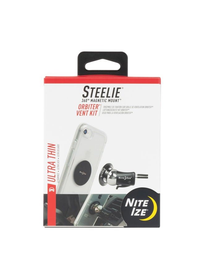 NITE IZE Steelie Orbiter Vent Mount Kit - Portable Magnetic Cell Phone Holder For Car Vent, Low Profile, No Attached Magnets - Image 1