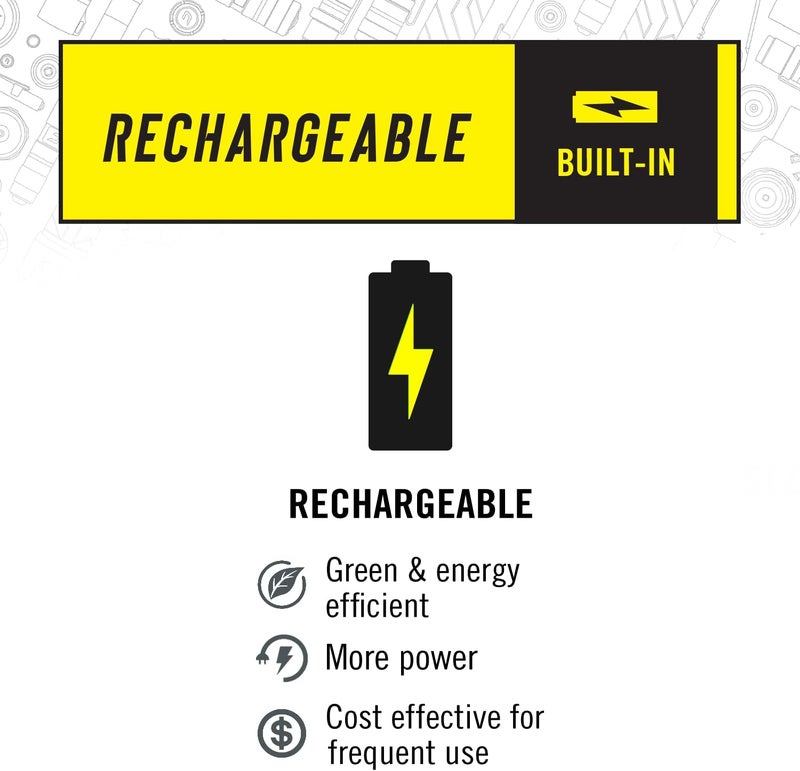 Coast KL20R 380 Lumen EDC Rechargeable Lightweight LED Keychain Flashlight Black - Image 5