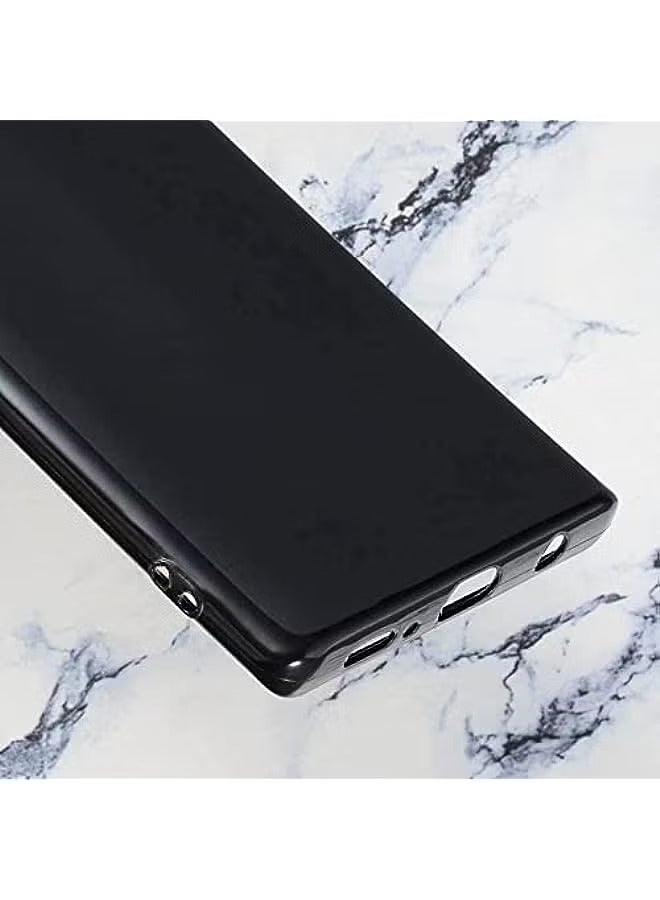 Case for LG Velvet Case, Soft TPU Back Cover Shockproof Silicone Bumper Anti-Fingerprints Full-Body Protective Case Cover for LG Velvet 5G - Black
