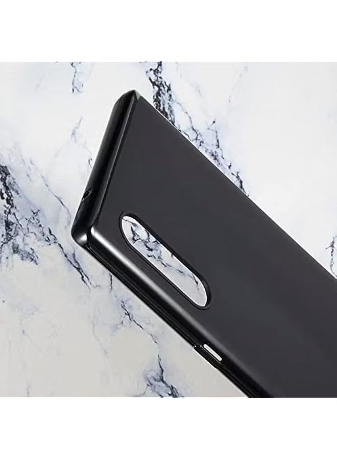Case for LG Velvet Case, Soft TPU Back Cover Shockproof Silicone Bumper Anti-Fingerprints Full-Body Protective Case Cover for LG Velvet 5G - Black