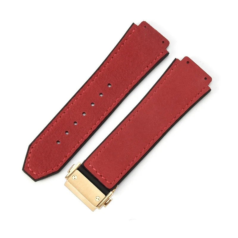 Bluejw Genuine Leather Watch Band Replacement for HB Big-bang Series, Crazy Horse Cowhide Strap 19mm x 26mm - Image 1