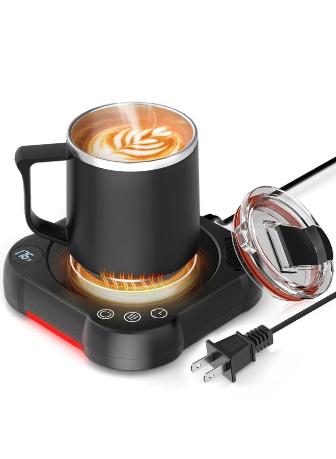 MENGBEI Coffee Warmer Mug Set - Desk Coffee Cup Warmer for Office/Home with 8-Temp Fast Heating (176℉ Max), Auto Shut Off, Gravity-Induction, 1-12H Timer - ​Ideal Gift for Coffee Lovers - Image 1