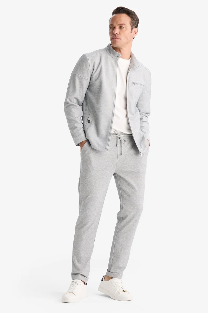 Defacto Slim Fit Stand up Collar Zippered Jacket
