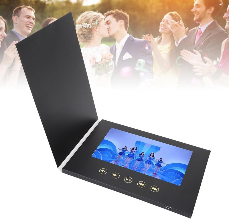 Dpofirs Video Greeting Card, Create Your Own Digital Greeting Card Gift with Your Memories, 7 inch Display, Electronic Birthday Gift Christmas Anniversary Wedding - Image 5