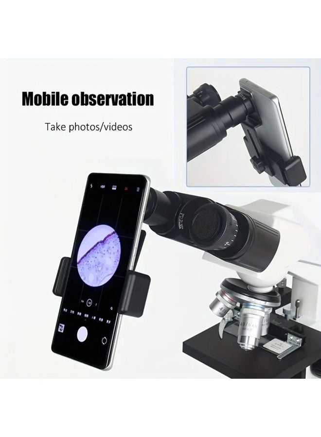 30mm Interface Phone Clip Holder With 12 5X Eyepiece Lens For Microscope Viewing - Image 2