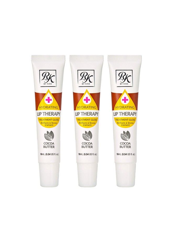 KISS Ruby Kisses Hydrating Lip Therapy Treatment Gloss Cocoa Butter RLO03D1 (3 PACK) - Image 2