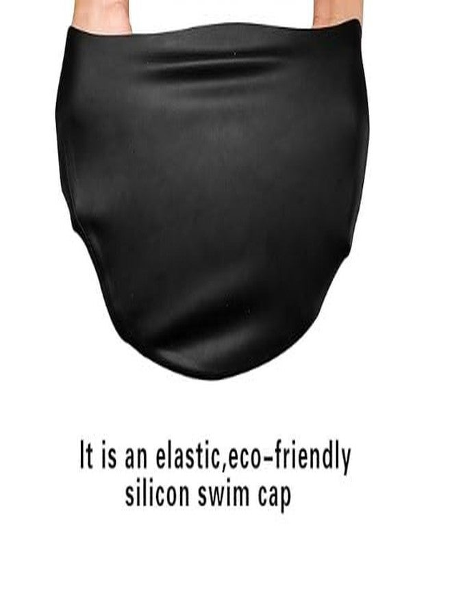 simcox Swimning Goggles,Dotted Cap, Nose clip, Ear Plug Combo Black Set - Image 3
