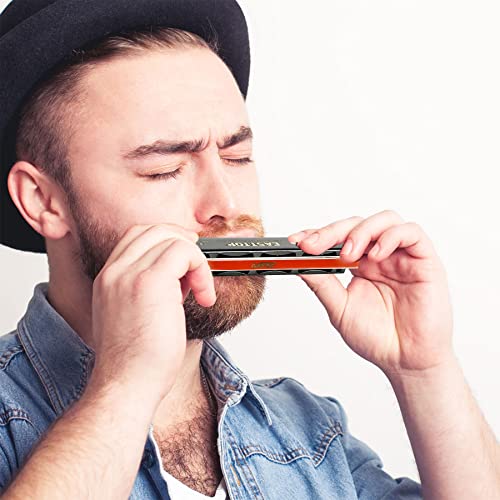East top 24 Holes Tremolo Harmonica Key of C, Tremolo Mouth Organ Harmonica for Adults, Professionals and Students (T2406K-C) - Image 5