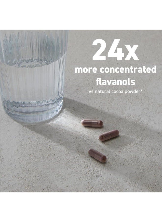 CocoaVia مكمل كوكوفيا ميموري+ للذاكرة، معزز للذاكرة والدماغ مثبت سريريًا، مكمل نباتي، خالي من السكر، خالي من الجلوتين، نباتي، كبسولات 750 ملغ من فلافانولات الكاكاو، إمداد لمدة 30 يومًا - Image 5