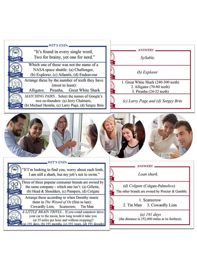 Game Development Group Wit's End - A Smart, Mind-Bending Trivia & Brain Teaser Game That Will Challenge Your Wits & Knowledge - Adult & Family Night Fun  - Image 5