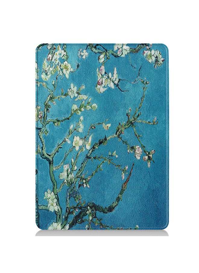 For Microsoft Surface Pro11/10/9 Commercial Tablet Computer Keyboard Leather Case 2024 New-Color:Apricot Flower-Applicable Model:Surface Pro11/10/9  - Image 5