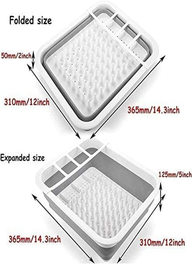 Hebrew Dish Rack Basket Portable Dish Drying Rack Dish Drainers for Kitchen Counter Dinnerware Organizer Over The Sink Dish Drainer Drying Rack. - Image 2