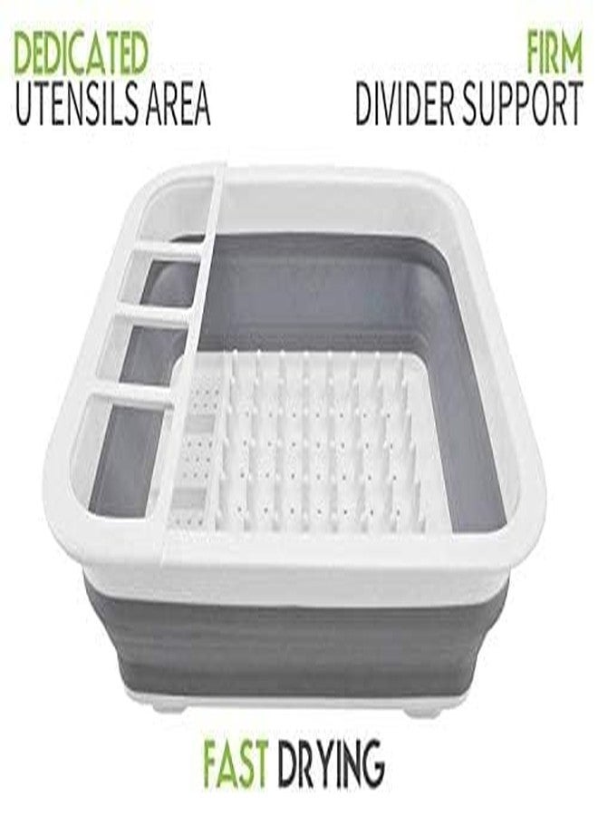 Hebrew Dish Rack Basket Portable Dish Drying Rack Dish Drainers for Kitchen Counter Dinnerware Organizer Over The Sink Dish Drainer Drying Rack. - Image 5