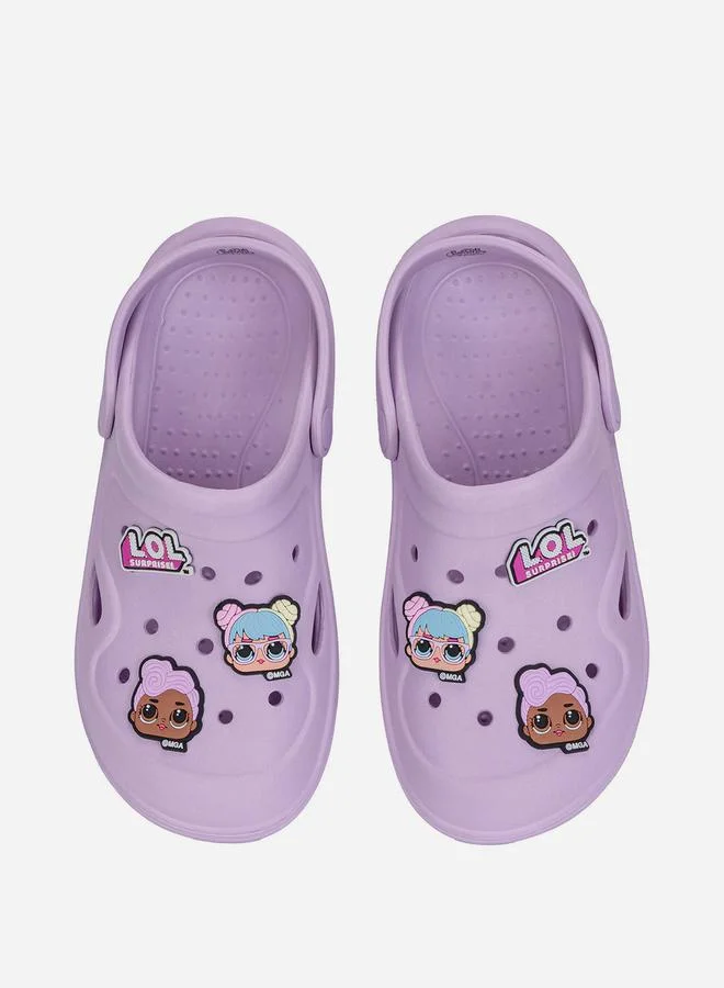 Comic Kicks by UrbanHaul Comic Kicks by UrbanHaul LOL Surprise Appliques Details Clogs with Backstrap