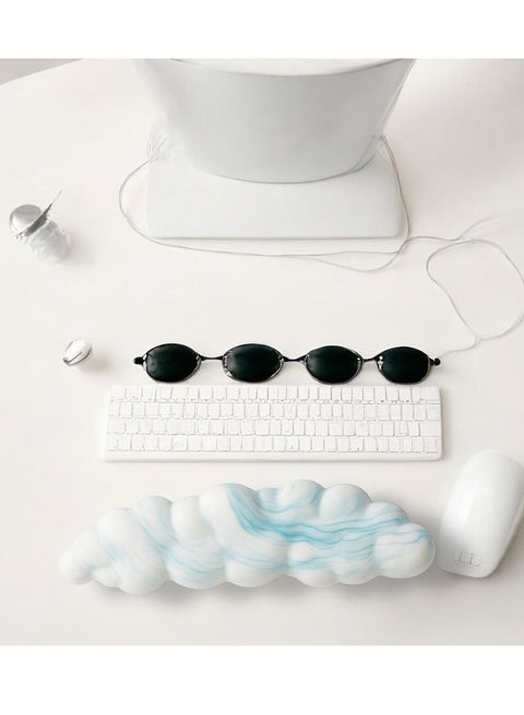 Cloud shape Memory Foam  Keyboard Wrist Rest Pad  Support for Easy Typing and Wrist Pain Relief