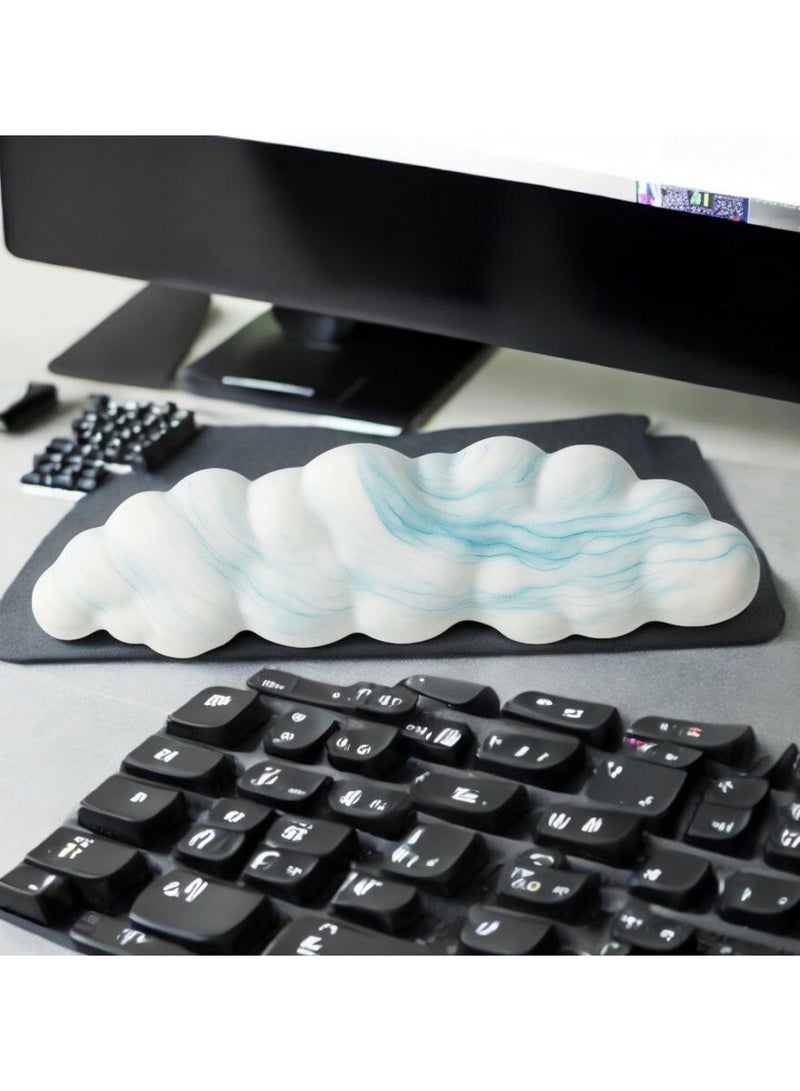 Cloud shape Memory Foam  Keyboard Wrist Rest Pad  Support for Easy Typing and Wrist Pain Relief - Image 3