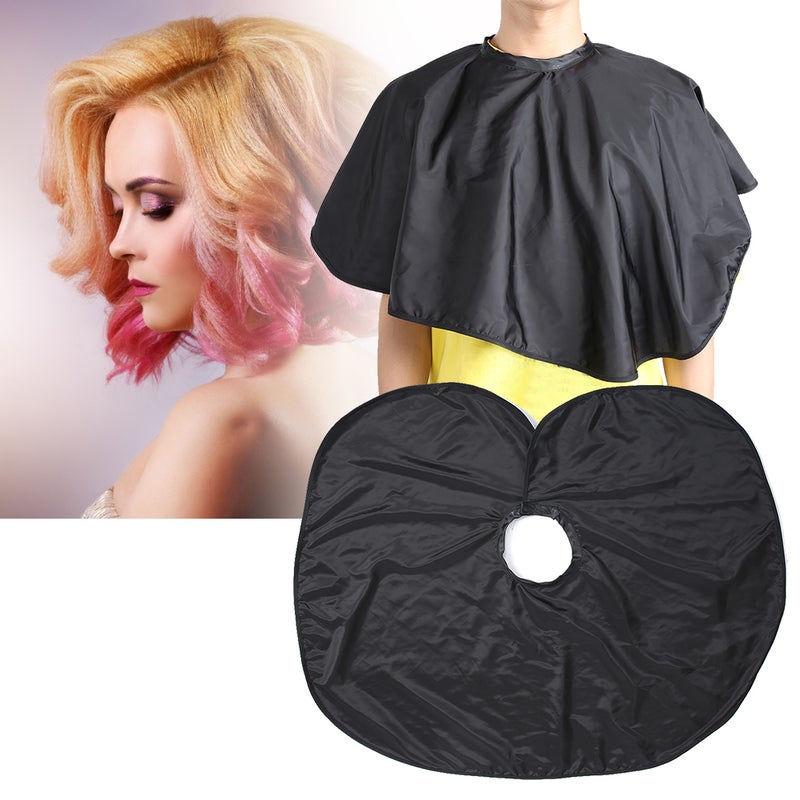 Hair Salon Haircut Shawl Cape Hair Dyeing Hairdressing Makeup Shawl Cloth ToolBlack - Image 5
