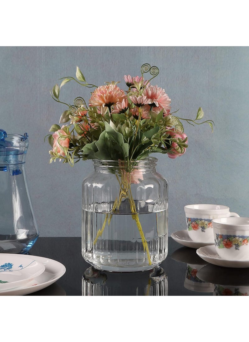 Incrizma Incrizma Vintage Style Glass Bubble Flower Jar Vase ~ Perfect for Wedding & Home Random Design Transparent  - Image 4