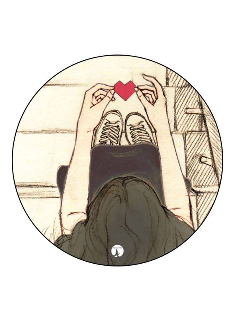 RKN Girl Printed Mousepad Brown/Pink/White