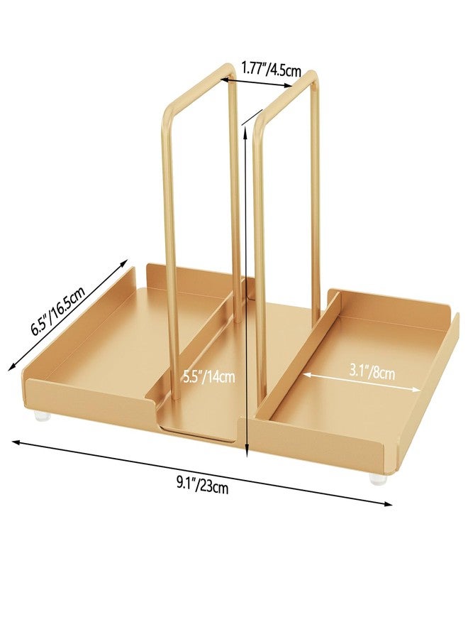 Audmore Gold Napkin Holder for Table, Metal Napkin Storage with Salt and Pepper Shakers Caddy for Dining Table Decor - Image 2