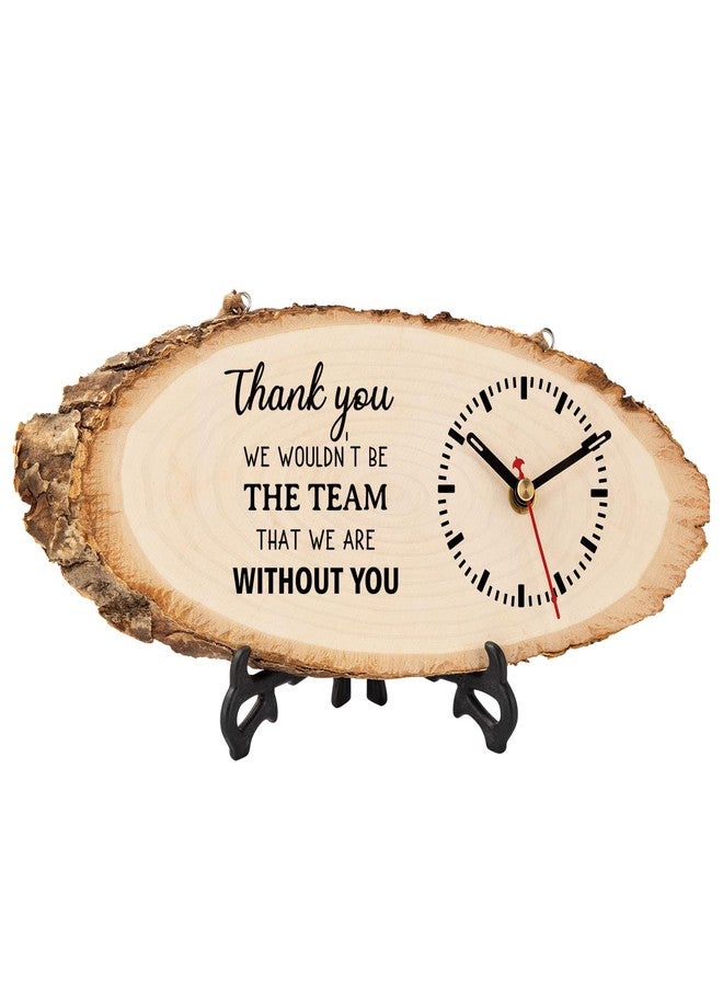 Calibron Boss Gifts for Men, Appreciation Gifts for Employee Boss Wooden Clock, Retirement Gift Going Away Gifts for Leader Manager Coach DIY Clock Large - Image 1