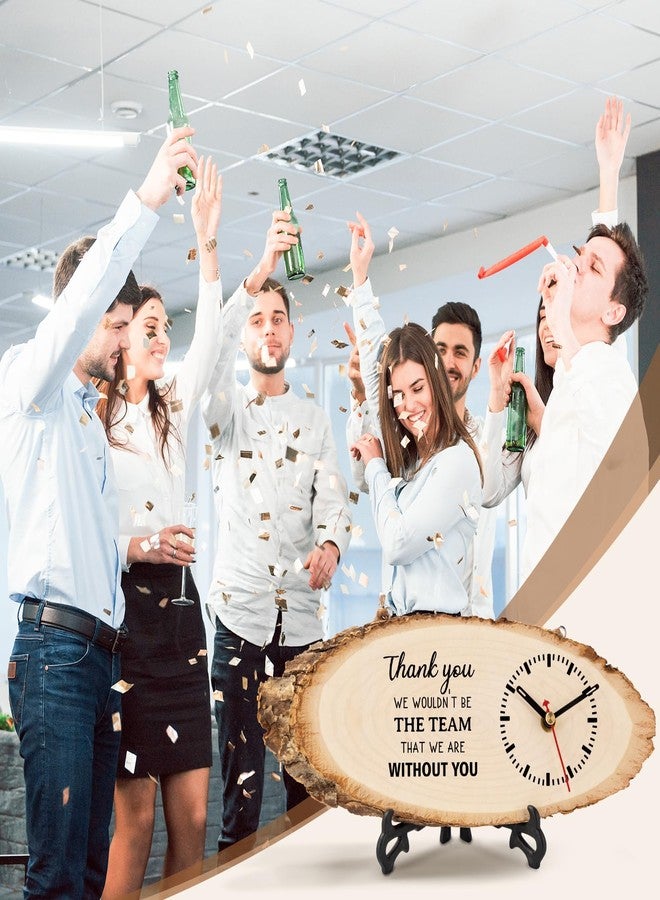 Calibron Boss Gifts for Men, Appreciation Gifts for Employee Boss Wooden Clock, Retirement Gift Going Away Gifts for Leader Manager Coach DIY Clock Large - Image 3