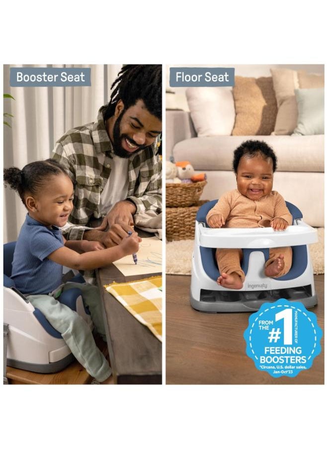 2-in-1 BoosterFloor Seat with Self-Storing Tray